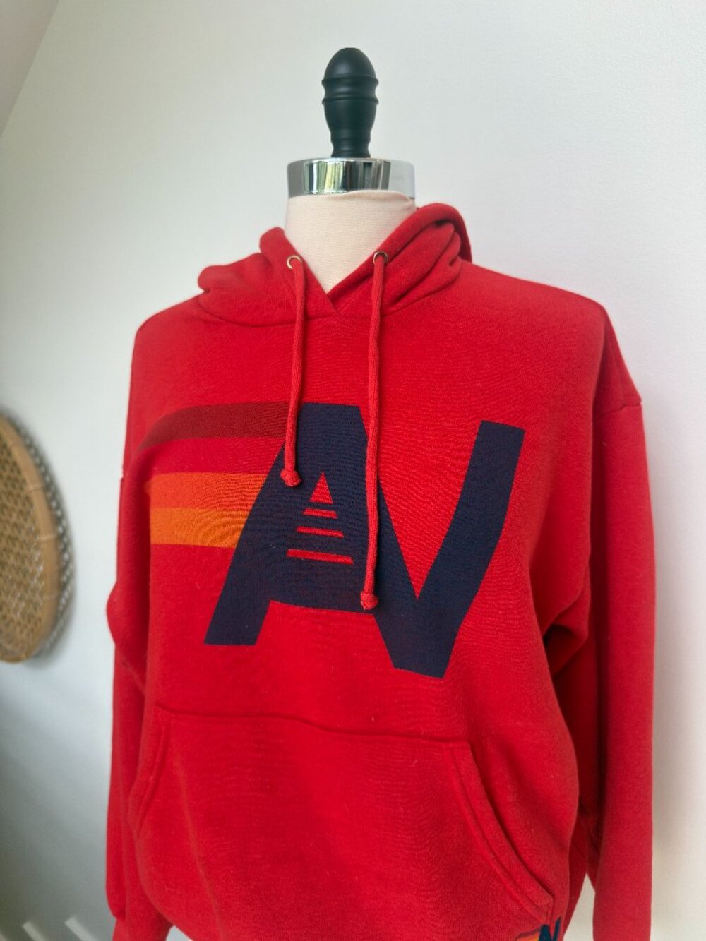 Aviator Nation Relaxed Hoodie in Red - Picture 2 of 3